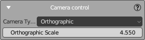 Camera Control Panel