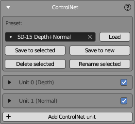 ControlNet Panel